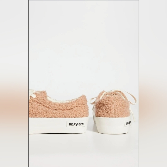 SeaVees, Gallery Faux Shearling Sneaker, (Blonde) Tan, Size 6 - Picture 3 of 13